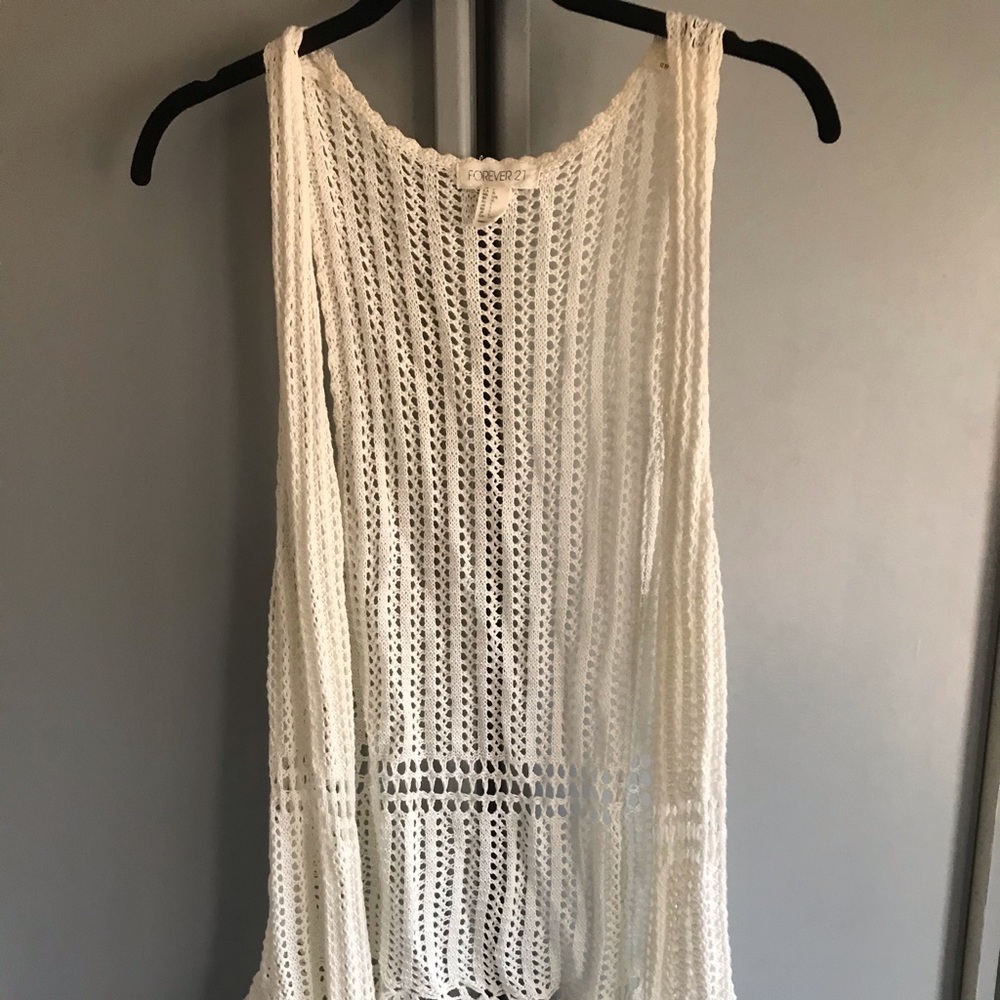 Forever 21 sleeveless cardigan
